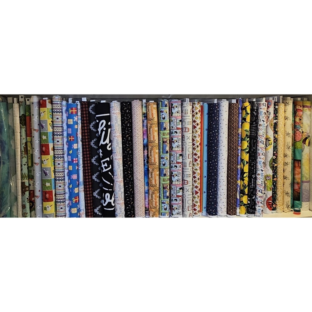 Mystery Fabric Box * 10 ONE YARD Cuts Quilting Cotton * No Duplicates *